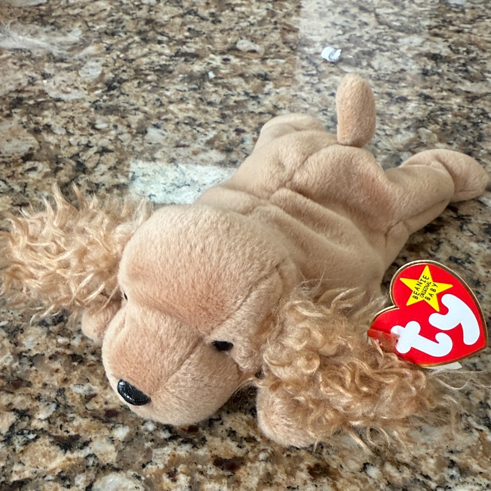 Ty Plush Dog Toy - Light Brown